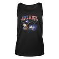 Usa Flag America Font Eagle Flashes For Men And Women Unisex Tank Top