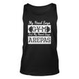 Venezuela My Head Says Gym But My Heart Says Arepas Unisex Tank Top