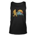 Vintage Retro Bigfoot Believe Silhouette Mountain Sun 234 Shirt Unisex Tank Top