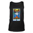 Wait Is This Pixel Art Tarot Yellow - Major Arcana The Lovers Design For Stickers And Unisex Tank Top