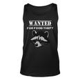 Wanted For Food Theft Funny Raccoon Lover 528 Trending Shirt Unisex Tank Top