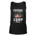 Womens Friends Dont Let Friends Camp Alone Wine Camping FlamingoShirt Unisex Tank Top