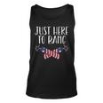 Womens Just Here To Bang Funny Naughty Adult 4Th Of July Men Women Unisex Tank Top