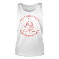 All I Need Is Love And Yoga And A Cat Lovers Gift For Yoga Lovers Red Unisex Tank Top