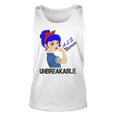 Als Warrior Strong Women Blue Ribbon Amyotrophic Lateral Sclerosis Support Als Awareness Unisex Tank Top