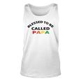 Blessed To Be Called Papa Sticker Unisex Tank Top