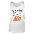 Boo Scary Pumpkin Face Unisex Tank Top