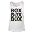 Box Box Box F1 Tyre Compound Design V2 Unisex Tank Top