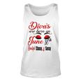 Womens Divas Are Born On June 30Th Cancer Girl Astrology June Queen V Neck Tank Top