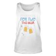 Drinking For Two 4Th Of July Pregnancy Announcement Dad Men Unisex Tank Top