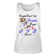 Friends Dont Let Friends Fight Chronic Fatigue Syndrome Cfs Alone Unicorn Blue Ribbon Chronic Fatigue Syndrome Support Cfs Awareness Unisex Tank Top