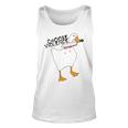 Goose With Knife Sticker Goose Sticker Funny Quotes Funny Animal Stickerspeace Was Never An Option Unisex Tank Top