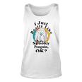 I Really Like Spooky Penguin Ok Unisex Tank Top