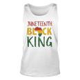 Mens Juneteenth Black King In African Flag Colors For Afro Pride Tank Top