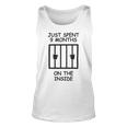 Just Spent 9 Months On The Inside Funny Baby Gift Funny Pregnancy Gift Funny Baby Shower Gift Unisex Tank Top