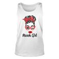 March Girl Women Face Wink Eye Bandana Birthday Gifts 548 Trending Shirt Unisex Tank Top