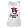 One Merry Nurse Messy Bun Tee Christmas Scrubs For Nurses Unisex Tank Top