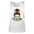 Teacher Life Messy Bun Hair Women Teachers Day Unisex Tank Top