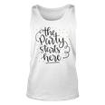 The Party Starts Here Unisex Tank Top