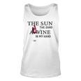 The Sun The Sand A Wine In My Hand Unisex Tank Top