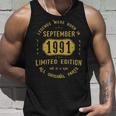 1991 September Birthday Gift 1991 September Limited Edition Unisex Tank Top Gifts for Him