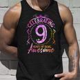 9 Years Of Being Awesome 9 Year Old Birthday Kid Girl Unisex Tank Top Gifts for Him