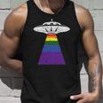 Alien Abduction Gay Pride Lgbtq Gaylien Ufo Proud Ally Unisex Tank Top Gifts for Him
