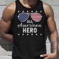 All American Hero Dad 4Th Of July Sunglasses Fathers Day Unisex Tank Top Gifts for Him