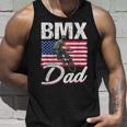 American Flag Bmx Dad Fathers Day Funny 4Th Of July Unisex Tank Top Gifts for Him