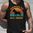 American Pit Bull Terrier Dog Lovers Sunset For Dad Mom Dad Unisex Tank Top Gifts for Him