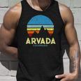 Arvada Colorado Mountains Vintage Retro Unisex Tank Top Gifts for Him