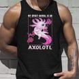 Axolotl Is My Spirit Animal Cherry Blossom Girls Boys Womens Tank Top Gifts for Him