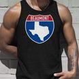 Beaumont Texas Tx Interstate Highway Vacation Souvenir Unisex Tank Top Gifts for Him