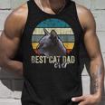 Best Cat Dad Ever Vintage Cat Daddy Father Unisex Tank Top Gifts for Him