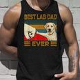 Best Lab Dad Ever Retro Vintage Unisex Tank Top Gifts for Him