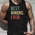 Best Ninong Ever Cool Funny Vintage Fathers Day Gift Unisex Tank Top Gifts for Him