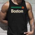 Boston Basketball B-Ball Massachusetts Green Retro Boston Unisex Tank Top Gifts for Him