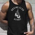Boxing Club Detroit Distressed Gloves Unisex Tank Top Gifts for Him