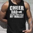 Cheer Dad The Only Thing I Flip Is My Wallet Unisex Tank Top Gifts for Him