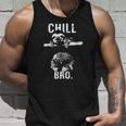 Chill Bro Cool Sloth On Tree Unisex Tank Top Gifts for Him