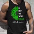 Cool In May We Wear Green Sunflower Mental Health Awareness Unisex Tank Top Gifts for Him