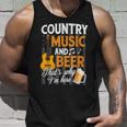 Country Music And Beer Thats Why Im Here Festivals Concert Unisex Tank Top Gifts for Him