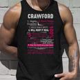 Crawford Name Gift Crawford V2 Unisex Tank Top Gifts for Him