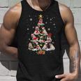 Cute Pugs Christmas Tree Funny Pug Lover Christmas Unisex Tank Top Gifts for Him