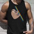 Cute Sloth Design - New Sloth Climbing A Rainbow Unisex Tank Top Gifts for Him