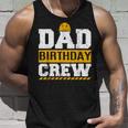Dad Birthday Crew Construction Birthday Party Supplies Unisex Tank Top Gifts for Him