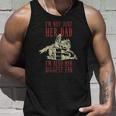 Mens Dad Father Barrel Racing Racer Horse Riding Rodeo Cowgirl Tank Top Gifts for Him