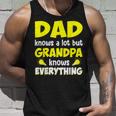 Dad Knows A Lot But Grandpa Know Everything Father Day Unisex Tank Top Gifts for Him
