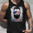 Dad Life Beard Sunglasses Usa Flag Fathers Day 4Th Of July Unisex Tank Top Gifts for Him