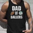 Dad Of Ballers Funny Football Volleyball Dad Unisex Tank Top Gifts for Him